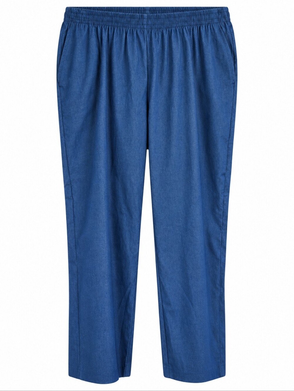 NWT Alfred Dunner Women's Pants 22W Plus Blue Denim Elastic Waist Pull On New